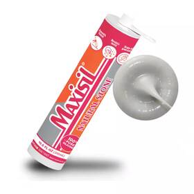 Glass Warehouse 726084019447 Maxisil 10.5 Oz. Gray Light Standard Tube Natural Stone Silicone Sealant