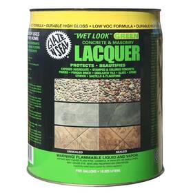 Glaze N Seal 313051551538 5 Gal. Clear Wet Look Green Concrete And Masonry Lacquer Waterproofer Sealer