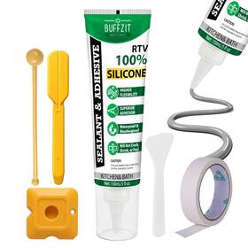 Global Corp 313029530565 Rtv Silicone Adhesive Sealant Waterproof Flexible Caulk Strong Bond And Crack R
