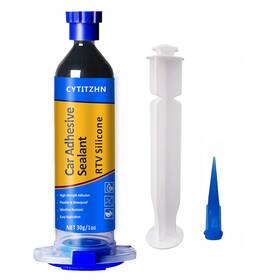 Global Corp 744759548566 Rtv Silicone Adhesive Sealant 100 Percent Waterproof Caulk Strong Adh