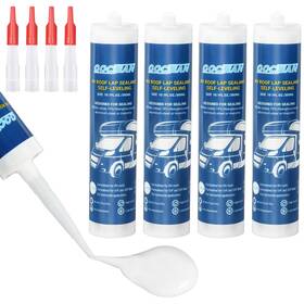 Gn024b Gociean Rv Roof Sealant 4 Pack Self-leveling White Camper Caulk For Repairs