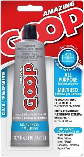 Goop 618152123630 Amazing Glue 3.7 Oz Waterproof Flexible All Purpose Adhesive Sealant Repair