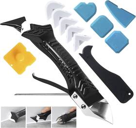 Goopreen 768472925770 Silicone Caulking Tool 5 In 1 Sealant Finishing With White