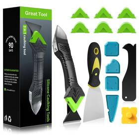 Sd002-dg01-spt-us Goopreen 3 In 1 Silicone Caulking Tool Kit Caulk Remover Sealant Finishing