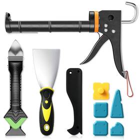 Sd082 Goopreen Professional Caulk Gun Kit With Remover Tool And Putty Knife - 5 In 1