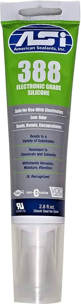 Gordonglass 726084570252 Clear Electronic Grade Silicone - 2.8 Oz Squeeze Tube