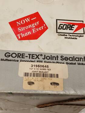 31950645 Gore-tex 1/2 Inch X 10ft White Wide Joint Sealant Nos
