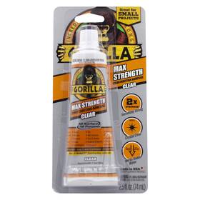 Gorilla 052427009821 Max Strengthclear Construction Adhesive 2.5 Ounce Squeeze Tube Pack Of 1