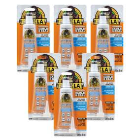 108329df Gorilla Waterproof Caulk And Seal Silicone Sealant 2.8oz Squeeze Tube Pack Of 6