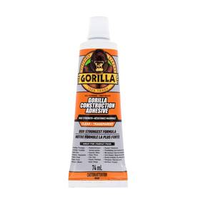 B0916kz598 Gorilla Max Strength Clear Construction Adhesive 2.5oz Squeeze Tube Waterproof