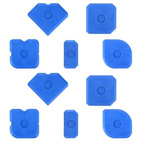 1060061 Gosknor 10pcs Plastic Caulking Tool Sealant Caulk Silicone Finishing Remover Blue