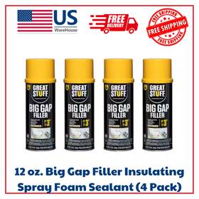 363103 Great Stuff 12 Oz. Big Gap Filler Insulating Spray Foam Sealant 4 Pack