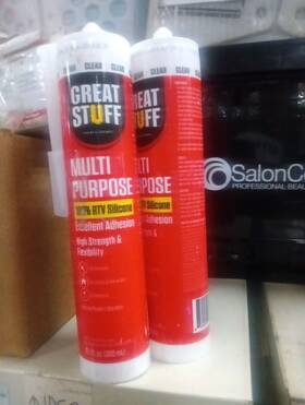 99allp3000 Great Stuff 2pack - Silicone Caulk Clear 10.1 Oz. 1061