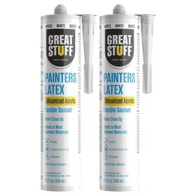99pait3010x02 Great Stuff Painters Latex 10.1oz.white Siliconized Acrylic Sealant Caulk 2-pack