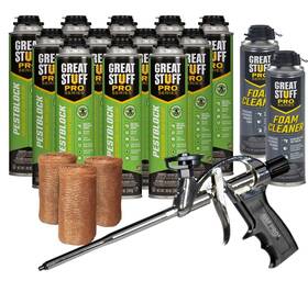 Great Stuff Pro 850036050056 Pestblock Polyurethane Foam Sealant 20 Oz Case Of 12. Insulating