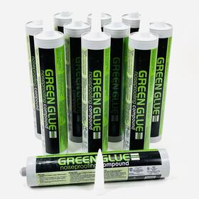 11-tubes Green Glue Ggnoc28 Noiseproofing Compound Large 28oz Tubes With Tips