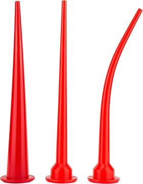 Hamuull 331816471496 Three Kinds Of Red Long Sausage Glue Nozzle Caulking Extension