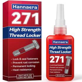 271h Hannaera Thread Locker Red 50 Ml/1.69fl Oz High Strength Permanent Lock And Seal