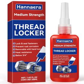 M3lsj-003 Hannaera Thread Lock Blue 1.69 Fl Oz/50 Ml Medium Strength And Seal Nuts Bolts