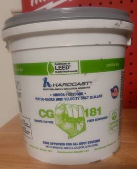 Cg-181 Hardcast Cg 181 Water-based High Velocity Duct Sealant
