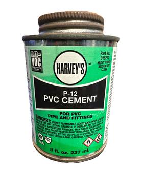 Harvey 18210-24 Solvent Cement 8 Oz Can Liquid Clear