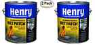 He208r142 Henry 2 Pack 90 Gal 208r Rubber Wet Patch Roof Cement Seals Leak Repair Sealer 0081725208940