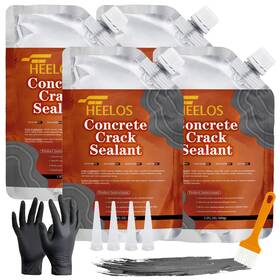 Ccf4 Heelos Concrete Crack Filler 4 Pack Self Leveling Sealant Repair Sealer High