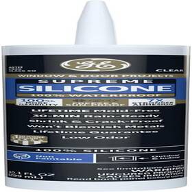 Henkel Corporation 711181689143 Ge Supreme Silicone Caulk For Window And Door - 100% Waterproof Sealant