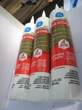Henkel Corporation 726085016858 3 -ge Advanced Silicone Caulk For Kitchen And Bathroom White 10 Fl Oz Cartridge