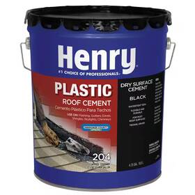 Henry 744110613575 204 Plastic Black Roof Cement 4.75 Gal