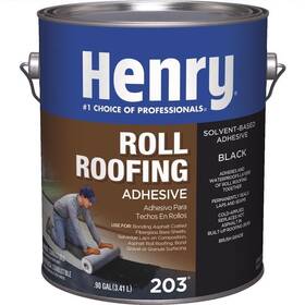 Henry He203042 Smooth Black Solvent Cold-ap Roof And Lap Adhesive 1gal. 4-pack