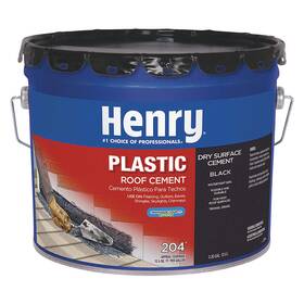 He204061 Henry Plastic Roof Cement Oil Base 3.5 Gal 35lr65