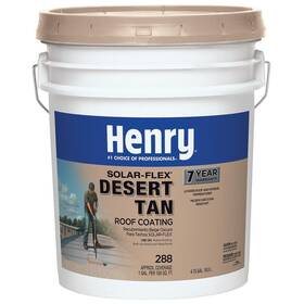 He288018 Henry 288 Solar-flex Tan Acrylic Elastomeric Reflective Roof Coating 4.75 Gal