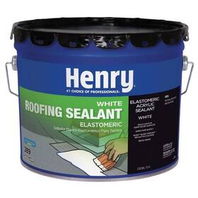 He289063 Henry Smooth White Elastomeric Acrylic Roof Sealant 3-1/2 Gal