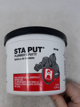 Hercules 25105 Sta Put Plumber S Putty 5 Lb Sealing Compound Upc 032628251052
