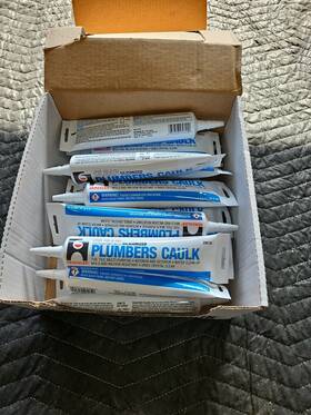 256202 Hercules 15 Pack Clear Plumbers Caulk 5.5 Oz