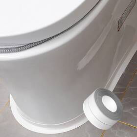 Hoacm 615967737571 White Caulk Tape Waterproof Self Adhesive 1.5 Inch X 10.5ft Toilet Strip Ca