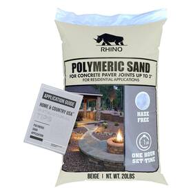 Home And Country Usa 810075641677 Rhino Power Bond Plus - Polymeric Sand For Pavers Stone Joints Up To A Ma