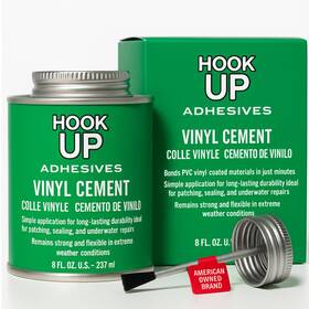 Hook Up 313111694601 8 Oz Adhesives Premium Waterproof Vinyl Cement Glue For Pool Repairs &