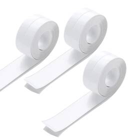 Hslyee 743332911803 3 Pack Tape Caulk Strip Bathroom Bathtub Sealing Waterproof Sili