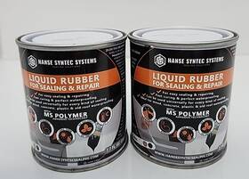 Hss-r38-03g Hss 2 Packs Of Hanse Syntec Liquid Rubber Sealing And Repair Sealent Gray 7.7oz