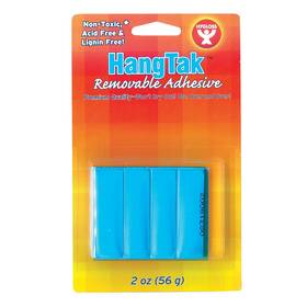 Hyg6502 Hygloss Hangtak Removable Adhesive 2 Oz. Blue 4/pack