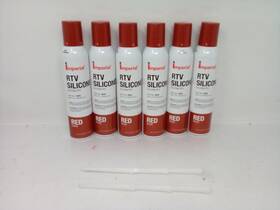 7679 Imperial Supplies Red Rtv Silicone Pack Of 6 8oz. Cans Part No