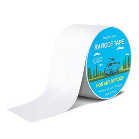 Inborntrait 712110470122 Rv Roof Tape White 2 In X 50 Feet Sealant Uv Weatherproof Leak Repair