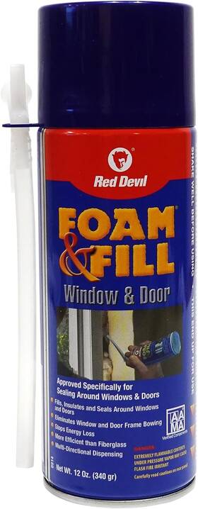 0914 Inc. Foam And Fill Window Door Polyurethane Sealant 12 Oz Off White Pack