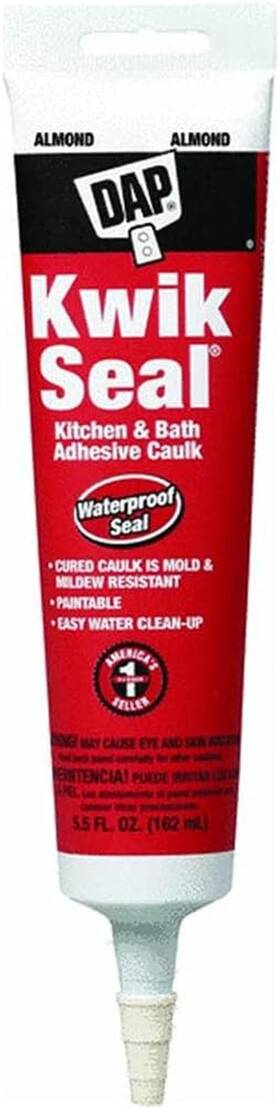 18041 Inc 711181489309 18013 Kwik Seal Tub And Tile Adhesive Caulk - Almond 5.5-oz Tube
