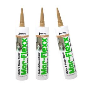 15010 Inc Sealants 445014676620 10.5oz Beige Morflexx Mortar And Stucco Repair 10.5-ounce - 3 Pac