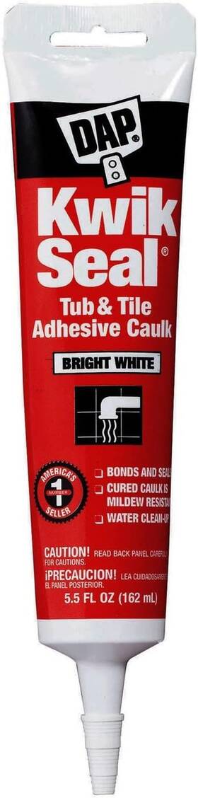 18001 Incorporated 445035136196 Kwik Seal Caulk With 5.5-ounce Tube White 3 Pack