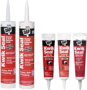 18001 Incorporated 705353083662 Kwik Seal Caulk With 5.5-ounce Tube White 3 Pack