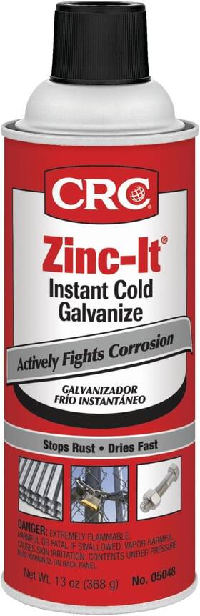 05048 Industries Inc Zinc-it Instant Cold Galvanize - 13 Wt Oz Gray